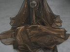 100 Yard Organza Fabric 44" Wide for Wedding Event Décor - Coffee - Image 3