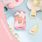 Pack of 24 Bottle Openers Baby Shower Favors, Gifts, Decorations, or Souvenir for Guest With Gift Boxes, Poppin Bottle Design for Baby Boys or Girls (Pink) - Image 4