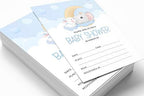 Pack of 30, Boy/Girl Baby Shower Party Collection, Baby Shower Invitation Cards, Fill in the Blank Invites WIth Envelopes, Baby Elephant Theme Party Supplies - Image 3