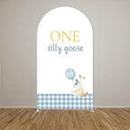 Arch Backdrop Cover for One Silly Goose Baby Shower Arch Stand Stretchy Cover First Goose Kids 1st Birthday Party Fiesta Decorations (6x2.6ft Cover,981) - Image 2