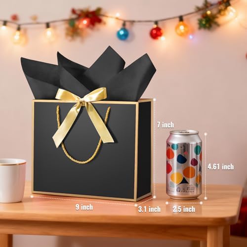 DOYIDE 30 Pcs Thank You Gift Bags with Tissue Paper & Handles, 9x7x3.1inch - Image 2