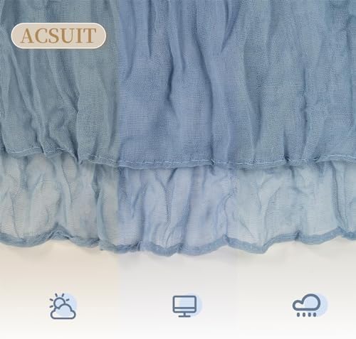 16 Pack Dusty Blue Cheesecloth Table Runner 20 x 120 inch Gauze Table Runners 10 FT Long,Semi Sheer Boho Cheese Cloth Fabric Table Runner Bulk for Wedding,Party,Baby Shower,Bridal Shower Decoration - Image 6