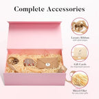 LIFELUM Pink Magnetic Gift Box for Wedding Presents, 14"x8.5"x4.5" - Image 2