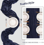 16 Pack 23 x 120 Inch Navy Blue Table Runner 10Ft Cheesecloth - Image 6
