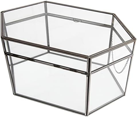 Hanna Roberts Card and Gift Holder Glass Cards Box for Weddings, Birthdays, Graduations, Baby and Bridal Showers (Black, Full Opening) - Image 5