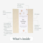 Duncan & Stone Hardcover Birthday Book & Baby Memory Album, 72 Pages - Image 6