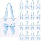 Kolldenn 50 Pcs Small Gift Favor Bags White Blue by Unknown