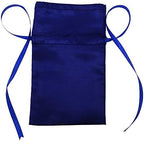 Darling Souvenir 50 Satin Drawstring Gift Pouch Small Wedding Party Favors Bag - 8" x 10" inches Baby Shower Thank You Pouches- Blue - Image 2
