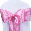Babenest 50pcs Satin Chair Sashes Ties for Party Wedding, Pink by Babenest