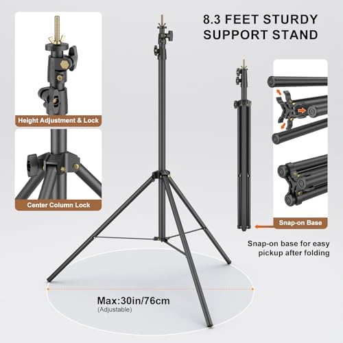 LINCO Lincostore Backdrop Stand Kit 9.4x8.3ft(WXH) for Party Photography - Image 6