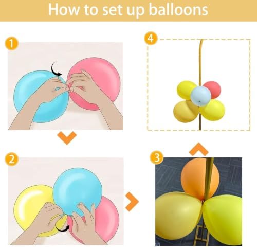 Balloon Arch Stand Set of 2, 7.9FT&6.7FT Wedding Arch Frames with Base - Image 6