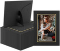 Golden State Art, Paper Picture Frames, 4X6, Black Gold Lining, 50 Pack by GoldenStateArt