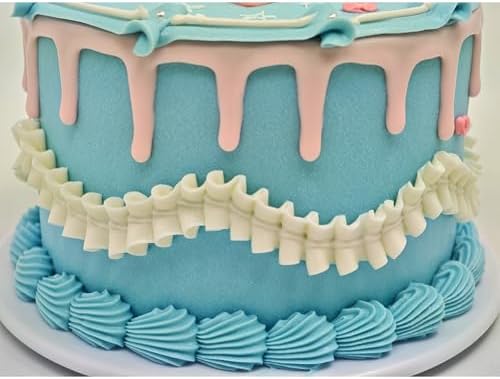 NICE PURCHASE Realistic Fake Birthday Cake Fake Food Bakery Shop Display Model Party Decoration Pro Cake Faux Replica Cake (6 inch wide & style A) - Image 2