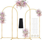 DEVISEFUN 7.2FT, 6.6FT, 6FT Arch Backdrop Stand with Base Set of 3 by DEVISEFUN