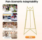 Gold Easel Stand for Sign, Adjustable Metal Standing Display Easel for Wedding Signs Painting Art Posters Pictures Welcome Signs Baby Shower (18.9 X 44.5 in) - Image 7