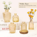 Set of 36 Glass Bud Vases Small Flower Vases for Centerpieces(Champagne) - Image 6