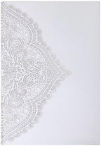 20Pcs Laser Cut Pocket Wedding Invitation Covers, 4.9×7 Inch Trifold Lace Floral Invitation Sleeves with Envelopes (White, 50 Pcs Blank) - Image 2