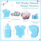 50 Set Baby Shower Soap Favors for Guests, It's A Boy, Blue - Image 2