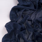 DeZerlor Navy Blue Cheesecloth Table Runner 1 Pack Christmas Runner - Image 3