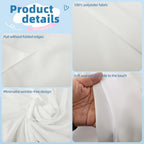 WIGENIUS 10 Pack Ivory Table Cloth Rectangle 70X120 Inch Tablecloth Fit 8FT - Image 5