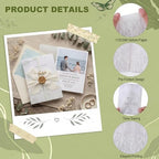 50 Pack Pre-Folded Vellum Jackets for 5x7 Invitations, 130GSM - Image 4