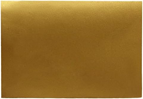 Darling Souvenir A7 Metallic-Gold Invitation Envelopes (5 1/4 x 7 1/4) Euro V-Flap 80 LBS Ideal for Weddings, Birthday, Invitations, Baby Shower,Greeting Cards -Packs & Colors Available - Image 4
