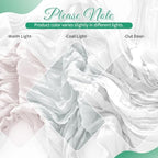 White Boho Cheesecloth Table Runner 12 Pack 17x108 Inch Sheer Gauze - Image 5