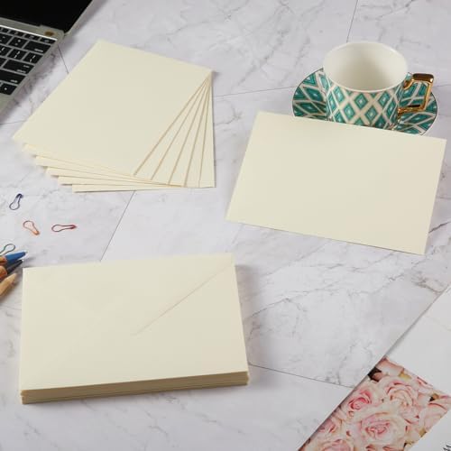 100 Pieces A6 Envelopes 4x6 Cream Color, 6 1/2 x 4 3/4 Inches (Pack of 4) - Image 3
