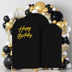 HAINARverS Set of 3 Stretchy Arch Backdrop Covers, Black, 6/6.6/7.2FT - Image 3