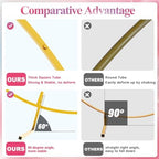 Fomcet 5ft Round Backdrop Stand Gold Circle Arch Metal Wedding Arch - Image 3