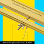MEEDEN Wooden Easel Stand for Display: Gold Wood Tripod for Poster Board - Image 3