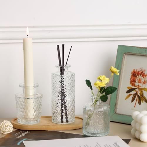 Fixwal 18 Pack Small Bud Vases for Centerpieces, Clear Vases for Flowers - Image 7