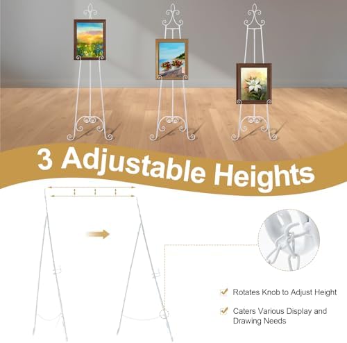 Easel Stand for Sign, Classic, White, 1 Pcs - Image 4