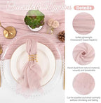 100 Pack Dusty Pink Cloth Napkins 20x20Inch Cheesecloth Napkins - Image 3