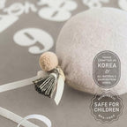 Balloon Baby Monthly Milestone Marker Signs, Photo Prop for Photoshoot | Stuffed Plush Balloon, Tassel, Pompom | Birth Announcement, Gender Neutral Baby Shower, Newborn Gift Set (Sand Beige) - Image 4