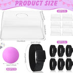 Vinsot 6 Sets Baby Shower Games Twerking Shaking Balls with Belts, Purple - Image 2
