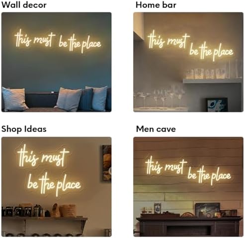 32×8 Inch Large This Must Be The Place Neon Signs - Image 5