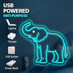 Elephant Neon Sign Elephant Gifts for Women Elephant Night Light for Kids Boys Room Decor Usb Power 4 Year Old Girl Birthday Gifts White Elephant Gifts - Image 2