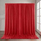 20ft x 10ft Wrinkle Free Red Backdrop Curtains for Parties, 4 Panels 5x10ft Polyester Photo Backdrop Drapes for Weddings Birthday Party Christmas Photography Background Cloth - Image 7