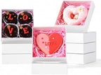 50PCS Small Baking Boxes 4x4x1.25 Inches with Clear Display Lid by SLShePack