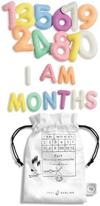 Lucy Darling Felt Baby Monthly Milestone Numbers – Signs & Photo Props – Soft Letters & Numbers for Baby Announcement, Newborn Photography – Pastel - Image 4
