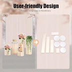Cylinder Stands for Party, 5 PACK Paper Cylinder Pedestal Stand with Acrylic Disc, Foldable Round Columns and Pillars, White Cake Stands Flower Rack for Wedding Dessert Birthday Event Deco - Image 4