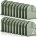 Aceorbit Sage Green Wedding Table Numbers 1-20 with Stands 5" x 7" by Unknown