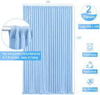 10ft x 7ft Baby Blue Backdrop Curtain for Baby Shower Parties Light Blue Wrinkle Free Backdrop Drapes Panels for Birthday Photo Gender Reveal Photography Polyester Fabric Background Decoration - Image 5