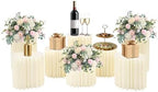 Cylinder Cardboard Stands for Party, Set of 8 - 7.9"+11.8"+15.7" by Unknown