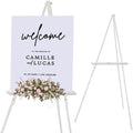 Falling in Art 65" A-Frame Wooden Tripod Easel Stand (White) by FallinginArt