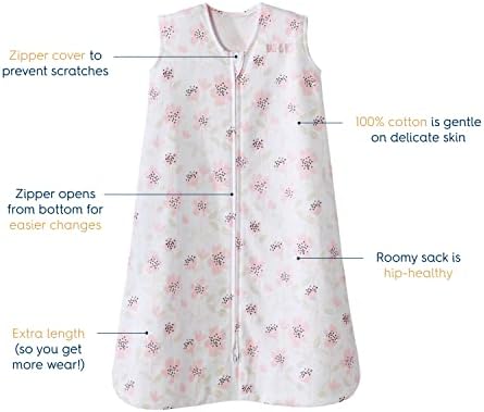 HALO SleepSack, 100% Cotton Wearable Blanket, Swaddle Transition Sleeping Bag, TOG 0.5 - Image 2
