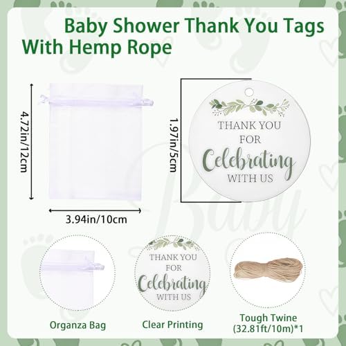50 Set Baby Shower Favors for 50 Guests, Oh Baby Acrylic Shot Glasses - Image 4