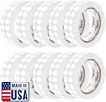 Perco White Perforated Round Circle Dot Sticker 1/2-Inch Labels — 10 Rolls, 30,000 Stickers - Pricing, Barcodes, Labeling for Write-On Dots, SKUs, Dates & Small Item Tags, Strong Adhesive—Made in USA by Perco