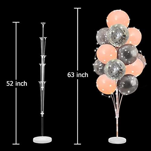 Cicicooie Balloon Stand for Floor with Lights 2 Set Centerpieces Balloon Holder Decoration for Pink Party Decoration Wedding Birthday Women Bachelorette Party - Image 3